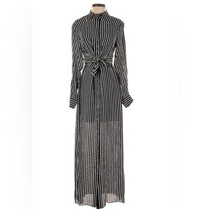 NWOT Michael Kors striped silk blend maxi dress